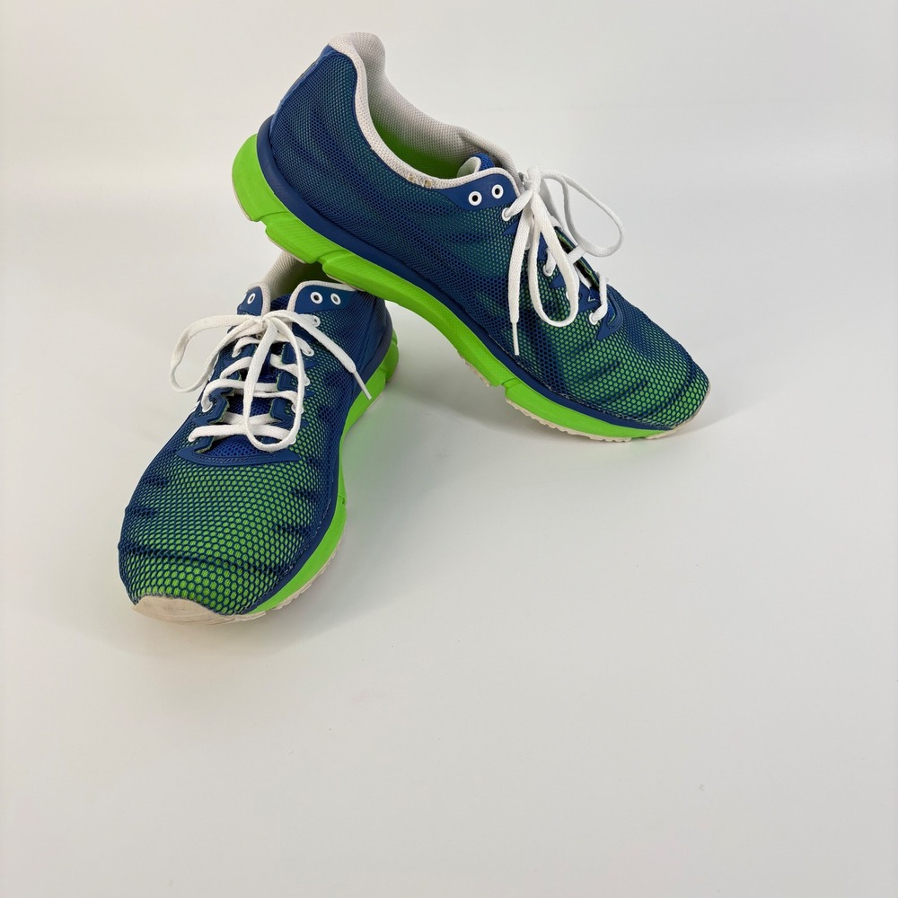 Asics Gel-Speedstar 6 Blue Lime Green‎ Running Shoes Mens 12 T213N Low Top